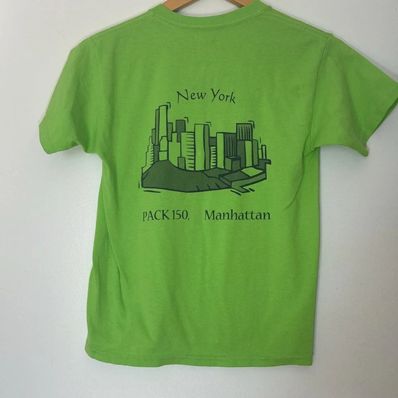 Gildan Green dragon Desing Kids T shirt size M infants Boy Scout shirt - Picture 6 of 8